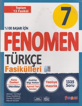  Fenomen Okul Yayınları 7. Sınıf Türkçe Fasikülleri