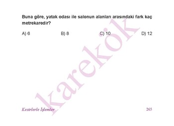  Karekök Yayınları 6. Sınıf Matematik Cep Test