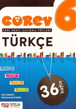  Nitelik Yayınları 6. Sınıf Türkçe Görev Yeni Nesil Çalışma Föyleri