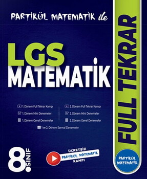Partikül Yayınları 8. Sınıf LGS Matematik Full Tekrar