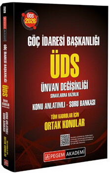  Pegem Yayınları 2026 Göç İdaresi Başkanlığı ÜDS Ünvan Değişikliği Sınavlarına Hazırlık Konu Anlatımlı Soru Bankası