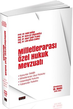  Savaş Yayınları Milletlerarası Özel Hukuk Mevzuatı 19. Baskı