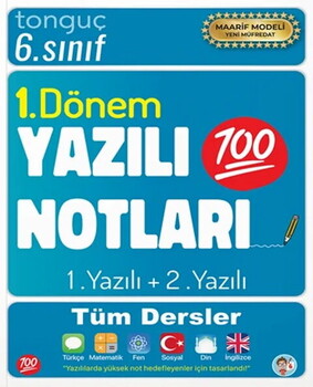 Tonguç Akademi 6. Sınıf Yazılı Notları 1. Dönem 1 ve 2. Yazılı