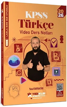  Yediiklim  2026 KPSS Türkçe Atölye Video Ders Notları