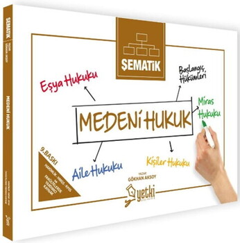  Yetki Yayınları Şematik Medeni Hukuk