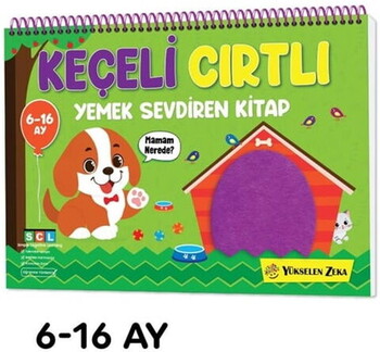  Yükselen Zeka Yayınları Cırt Cırtlı Keçeli Etkinlik Kitabım Yemek Sevdiren Kitap 6-16 Ay