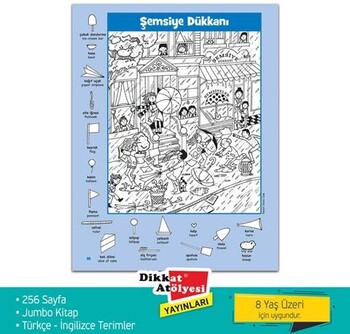  Dikkat Atölyesi Yayınları Jumbo Kitap Hidden Pictures Dikkat Geliştirme Serisi