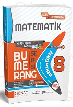  Günay Yayınları 8. Sınıf LGS Etkinlikli Matematik Bumerang Serisi