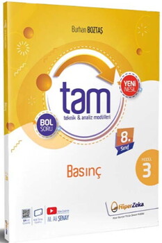  Hiper Zeka Yayınları 8. Sınıf Tam Fen Bilimleri 3 - Basınç