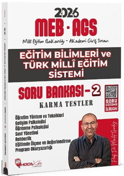 Hoca Kafası 2026 MEB AGS Eğitim Bilimleri ve Türk Millî Eğitim Sistemi Karma Testler Soru Bankası 2