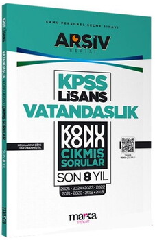  Marka Yayınları KPSS Lisans Vatandaşlık Konu Konu Çıkmış Sorular Son 8 yıl Çıkmış Sorular