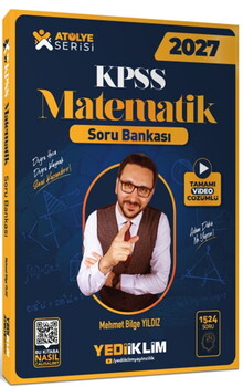 Yediiklim Yayınları 2027 KPSS Atölye Serisi Genel Yetenek Matematik Tamamı Video Çözümlü Soru Bankası