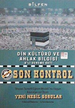  Bilfen Yayıncılık 8. Sınıf Din Kültürü ve Ahlak Bilgisi Son Kontrol 8 li Deneme Seti