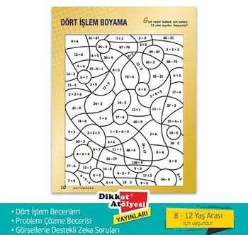  Dikkat Atölyesi Yayınları Mathmania Matematik Zeka ve Dikkat Gelişim Seti