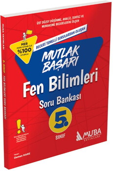  Muba Yayınları 5. Sınıf Fen Bilimleri Mutlak Başarı Soru Bankası