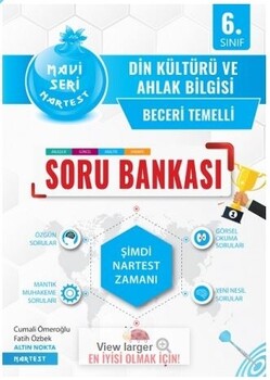  Nartest 6. Sınıf Mavi Din Kültürü ve Ahlak Bilgisi Soru Bankası
