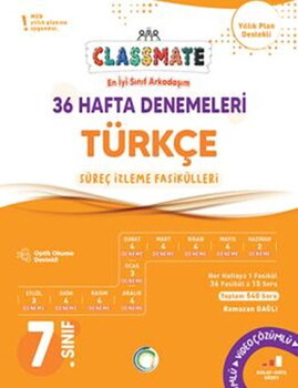  Okyanus Yayınları 7. Sınıf Türkçe Classmate 36 Hafta Denemeleri