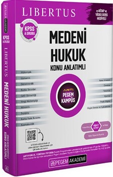  Pegem Yayınları KPSS A Grubu Libertus Medeni Hukuk Konu Anlatımlı