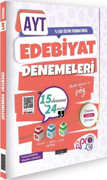  Profesyoneller Karması AYT Edebiyat 15 x 24 Denemeler