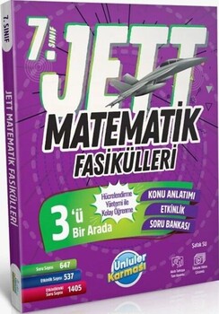  Ünlüler Yayınları 7. Sınıf Matematik JETT Soru Fasikülleri