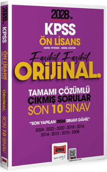 Yargı Yayınları 2028 KPSS Ön Lisans GK GY Fasikül Fasikül Orijinal Tamamı Çözümlü Çıkmış Son 10 Sınav