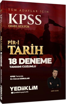  Yediiklim KPSS Genel Kültür Tüm Adaylar İçin Tamamı Çözümlü Pir-i Tarih 18 Deneme