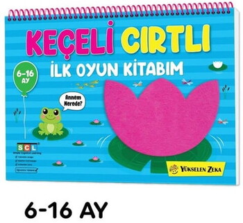  Yükselen Zeka Yayınları Cırt Cırtlı Keçeli Etkinlik İlk Oyun Kitabım Kitap 6-16 Ay