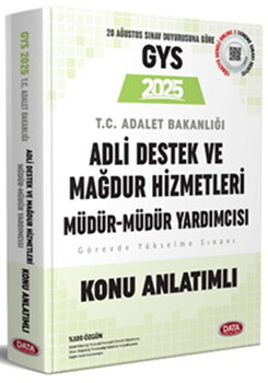  Data Yayınları GYS Adalet Bakanlığı Adli Destek ve Mağdur Hizmetleri Müdür ve Yardımcısı Konu Anlatımlı