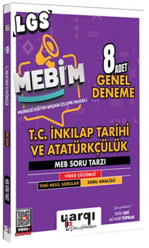 Ders Arkadaşım 8. Sınıf LGS MEBİM T.C. İnkılap Tarihi ve Atatürkçülük 8 Adet Genel Deneme