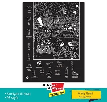  Dikkat Atölyesi Yayınları Parlayan Hidden Pictures Puzzle Dikkat Geliştirme Kitabı