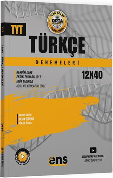  ENS Yayınları TYT Türkçe 12 x 40 Denemeleri