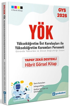  GYSAkademi Yayınları 2026 GYS YÖK Yapay Zeka Destekli Hibrit Görsel Kitap