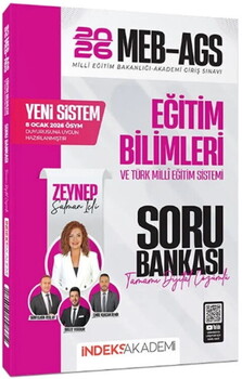  İndeks Akademi 2026 MEB AGS Eğitim Bilimleri ve Türk Milli Eğitim Sistemi Soru Bankası