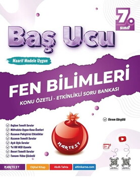 Nartest Yayınları 7. Sınıf Fen Bilimleri Baş Ucu Kitabı Maarif Modeli