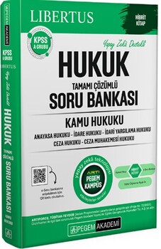  Pegem Yayınları KPSS A Grubu Libertus Hukuk Kamu Hukuku Soru Bankası