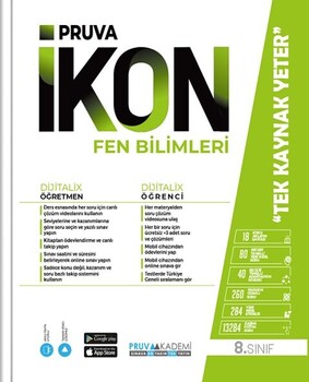  Pruva Akademi 8. Sınıf Fen Bilimleri İkon Konu Anlatımlı