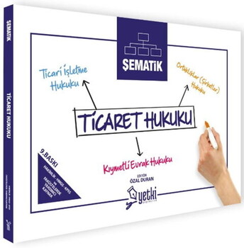  Yetki Yayınları Şematik Ticaret Hukuku