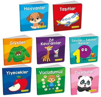  Yükselen Zeka Yayınları Zeki Bebek Kütüphanesi 8 li Set 6-24 Ay