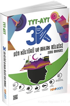  2025 Katyon Yayınları TYT AYT Din Kültürü ve Ahlak Bilgisi 3K Soru Bankası
