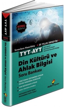  Aydın Yayınları TYT AYT Din Kültürü ve Ahlak Bilgisi Konu Özetli Soru Bankası
