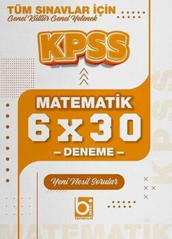  Bigelio Yayıncılık KPSS Matematik 6x30 Deneme