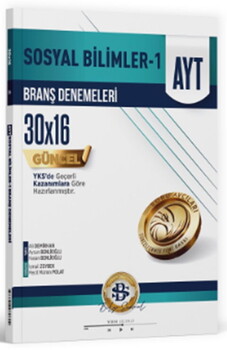  Bilgi Sarmal AYT Sosyal Bilimler 1 30 x 16 Branş Denemeleri