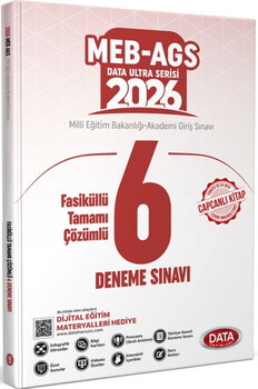  Data Yayınları 2026 MEB AGS 6 Deneme Sınavı