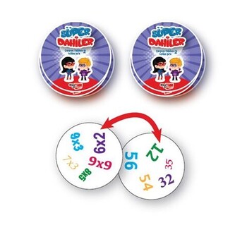  Dikkat Atölyesi Yayınları Süper Dahiler Çarpım Tablosu 2-6xdan 9xa