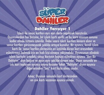  Dikkat Atölyesi Yayınları Süper Dahiler Çarpım Tablosu 2-6xdan 9xa