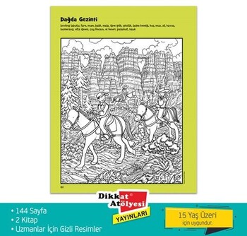  Dikkat Atölyesi Yayınları Uzmanlar İçin Hidden Pictures 2 li Set 15+Yaş