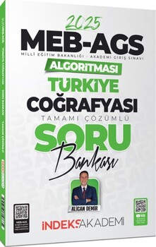  İndeks Akademi 2025 MEB AGS Algoritması Türkiye Coğrafyası Soru Bankası