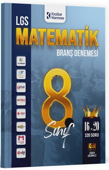  Krallar Karması 8. Sınıf LGS Matematik 16 x 20 Branş Denemeleri
