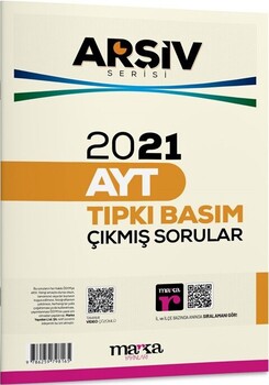  Marka Yayınları 2021 AYT Arşiv Serisi Tıpkı Basım Çıkmış Sorular