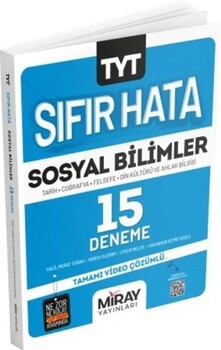  Miray Yayınları TYT Sıfır Hata Sosyal Bilimler 15 Deneme